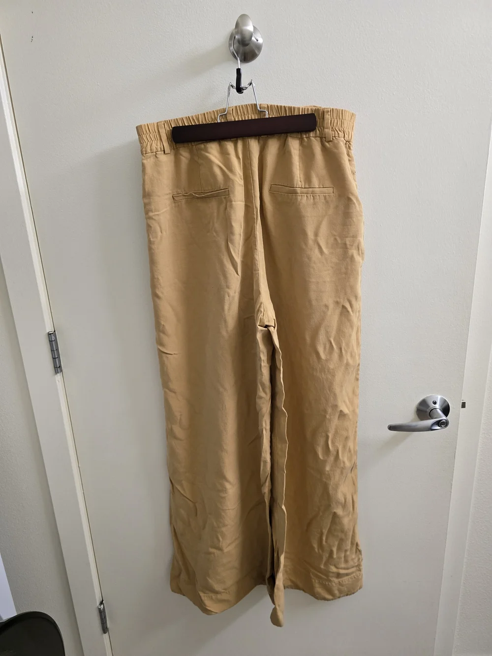 Golden Yellow Wide-Leg Pants